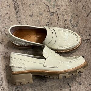 Rag & Bone Cream Loafers